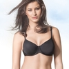 FELINA Conturelle Pure Feeling,  T-Shirt BH,  Schwarz Schwarz 80 B