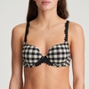 MARIE JO Ely BH mit Softcups,  kariert Schwarz Schwarz 70 C