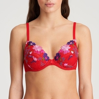 MARIE JO Judith Push Up BH gefüttert,  Rot