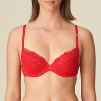 MARIE JO Linda BH unterlegt tiefes Dekolletee,  Rot Rot 85 B