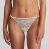 MARIE JO Nathy String Tanga,  Pearled Ivory Pearled Ivory 38