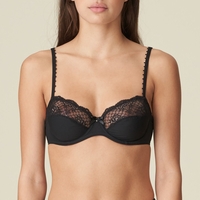 MARIE JO Pearl BH Bügel Vollschale,  Schwarz Schwarz 90 E