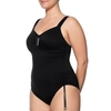 ULLA DESSOUS Badeanzug St. Tropez figurformend,  Schwarz Schwarz 100 H
