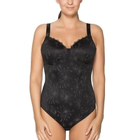 ULLA DESSOUS Body Viola mit Bügel,  Schwarz Schwarz 90 E