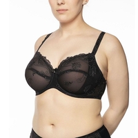 ULLA DESSOUS Carla BH mit Bügel,  Schwarz Schwarz 75 K