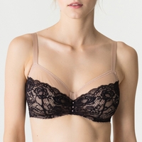 PRIMA DONNA By Night BH Vollschale,  Schwarz Creme Schwarz Creme 75 F