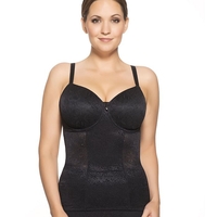 ULLA DESSOUS Alice BH Hemd mit Bügel Liner,  Schwarz Schwarz 100 D