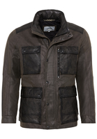 Fieldjacket in Lederoptik