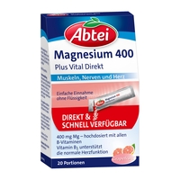 Abtei Magnesium 400+Vitamin B Komplex Granulat