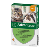 Advantage 40 mg Katze + kleine Zierkaninchen