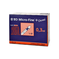 BD Micro-Fine+ U 100 Insulinspritze 0, 3x8 mm