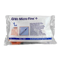 BD Micro-Fine+ U 100 Insulinspritze 12, 7 mm