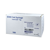 BD Plastipak Spritze 1 ml Luer Lok 3teilig