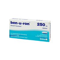 ben-u-ron 250 mg Zäpfchen für Kinder von 2-8 Jahren