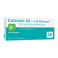 Cetirizin 10 - 1 A Pharma Filmtabletten