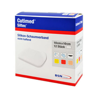 Cutimed Siltec Schaumverband 10x10 cm Nicht Haftend
