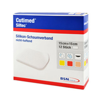 Cutimed Siltec Schaumverband 15x15 cm Nicht Haftend