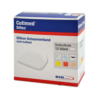 Cutimed Siltec Schaumverband 5x6 cm Nicht Haftend