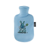 Fashy Wärmflasche für Kinder mit Flauschbezug in Blau