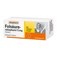 Folsäure Ratiopharm 5 Mg Tabletten - None