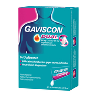 Gaviscon Dual Suspension bei Sodbrennen Dosierbeutel