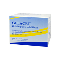 Gelacet Gelatinepulver mit Biotin im Beutel