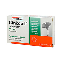 Ginkobil ratiopharm 40 mg