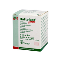 Haftelast Fixierbinde Kohäsiv Latexfrei 6 Cmx4 M Creme - None