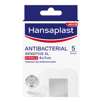 Hansaplast Sensitive Wundpflaster antibakteriell 6x7 cm