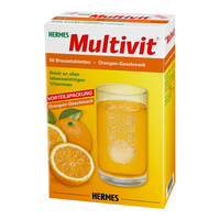 Hermes Multivit Brausetabletten Orangen-Geschmack - None