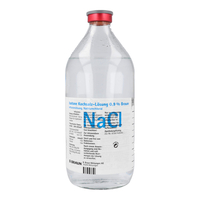 Kochsalzlösung 0, 9% Glasflasche