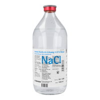 Kochsalzlösung 0, 9% Glasflasche
