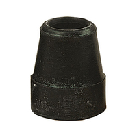 Krückenkapsel 16 mm Schwarz Stahleinlage für Vierfußstütze