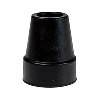 Krückenkapsel 18 mm Schwarz für Krankenstock