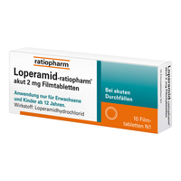 Loperamid-ratiopharm akut 2 mg Filmtabletten