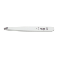 Mörser Topinox Pinzette gebogen weiß 125 E,  9 cm