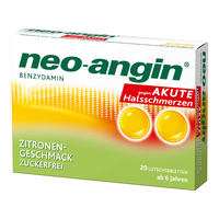 Neo-Angin Benzydamin akute Halsschmerzen Zitrone