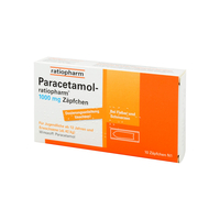 Paracetamol-ratiopharm 1000 mg Zäpfchen