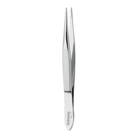 Pfeilring Pinzette spitz,  vernickelt 8 cm