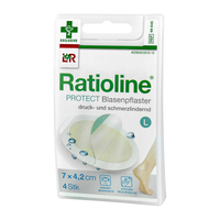 Ratioline Protect Blasenpflaster 4, 2x7 cm Groß