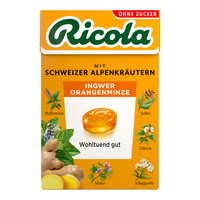 Ricola Ingwer Orangenminze Bonbons O. Zucker Box - None