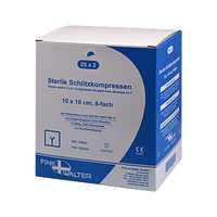 Schlitzkompressen 10X10 Cm Steril 8Fach - None