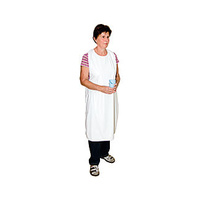Schürze Folie Weiß 75x130 cm Waschbar
