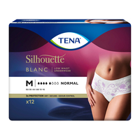 Tena Silhouette Normal Unterwäsche hüfthoch M Blanc