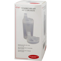 Trinkbecher-Set RFM,  mit 2 Deckeln für Tee und Brei