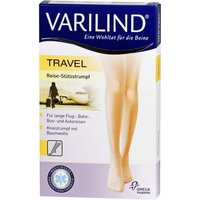 Varilind Travel Reise-Stützstrumpf beige M