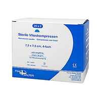 Vlieskompressen 7, 5x7, 5 cm steril 4fach