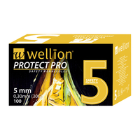 Wellion Protect Pro Sicherheitspennadeln 5 mm 30G