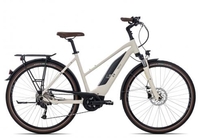 2R Manufaktur ELO 9 Trapez creme matt/white/grey 56 cm E-Trekkingräder