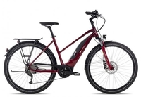 2R Manufaktur ELX 9 Trapez parisienne red/champagne/white 56 cm E-Trekkingräder